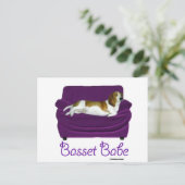 Basset Babe Briefkaart (Staand voorkant)