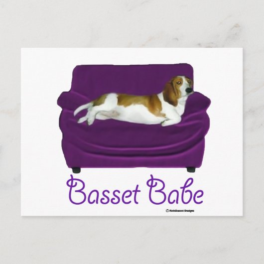 Basset Babe Briefkaart (Voorkant)