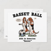 Basset Ball Briefkaart (Voorkant / Achterkant)