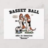 Basset Ball Briefkaart (Voorkant)