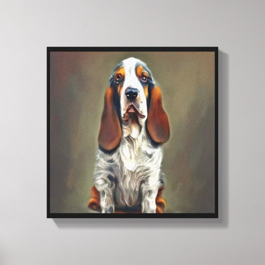 Basset Bleu de Gascogne Canvas Afdruk (Voorkant)