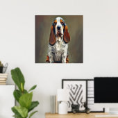 Basset Bleu de Gascogne Poster (Thuiskantoor)