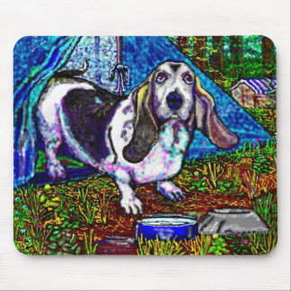 Basset Camping Mousepad Muismat