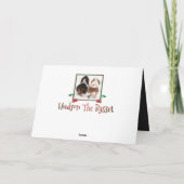 Basset & Cherry Pie op Funny Vaderdag Card Kaart (Achterkant)