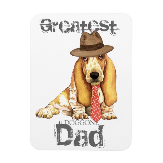 Basset Dad Magneet (Verticaal)