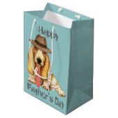 Basset Dad Medium Cadeauzakje (Voorkant Gekanteld)