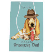 Basset Dad Medium Cadeauzakje (Achterkant)