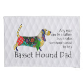 Basset Dad Pillowcase Kussensloop (Voorkant)