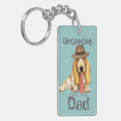 Basset Dad Sleutelhanger (Voorkant Links)
