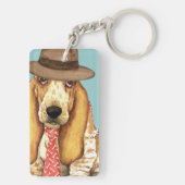 Basset Dad Sleutelhanger (achterkant)