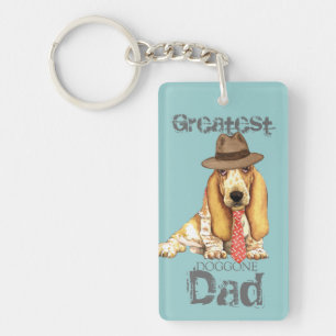 Basset Dad Sleutelhanger