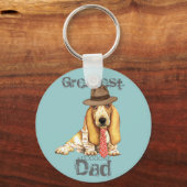 Basset Dad Sleutelhanger (Voorkant)