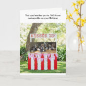 Basset de kaart van de hondenVerjaardag (Gele Bloem)