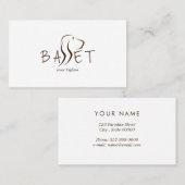 Basset Dog Visitekaartje (Voorkant / Achterkant)