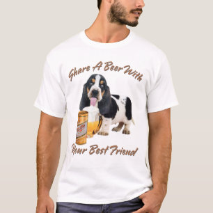 Basset Drink bier T-shirt