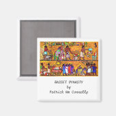 BASSET DYNASTY door Patrick Wm Connally Magneet (Voorkant / Achterkant)