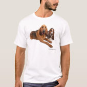 Basset en Bloodhound Buddies T-shirt (Voorkant)