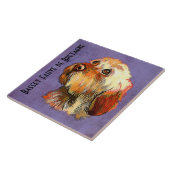 Basset Fauve de Bretagne Ceramic Tegel Tegeltje (Zijkant)