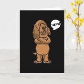 Basset fauve de Bretagne Dog grappig Kaart (Gele Bloem)