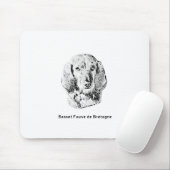 Basset Fauve de Bretagne Drawing Muismat (Met muis)