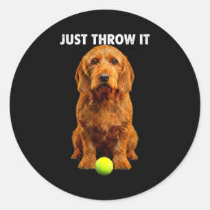 Basset fauve de bretagne shirt gooi het op haal he ronde sticker