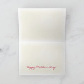 Basset Gelukkig Moederdag Kaart (Binnen)