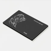 Basset Griffon Vendeen Abstract Art Dog Naam Post-it® Notes (Schuin)