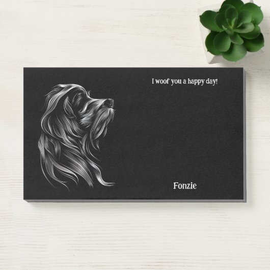Basset Griffon Vendeen Abstract Art Dog Naam Post-it® Notes (Kantoor)