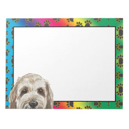 Basset Griffon Vendeen kleurig hondpawpatroon Notitieblok