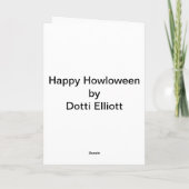 Basset Halloween Kaart (Achterkant)