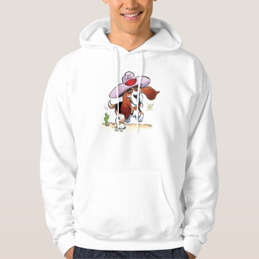 Basset heeft Drool? Gedekt overhemd Hoodie (Voorkant)