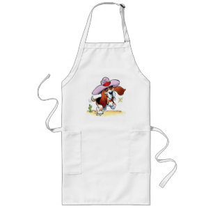 Basset heeft Drool? Long Apron Lang Schort