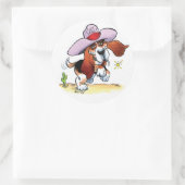 Basset heeft kwijlen? Grote Sticker (Tas)