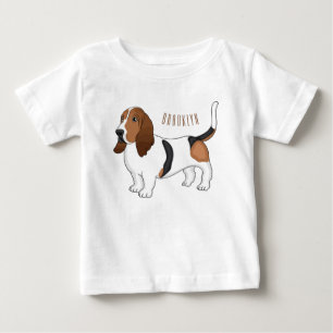 Basset hond cartoon illustratie 
