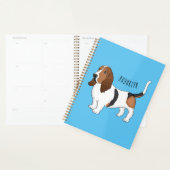 Basset hond cartoon illustratie planner (Display)