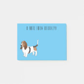Basset hond cartoon illustratie post-it® notes (Voorkant)