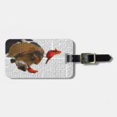 Basset Hond en vogels Bagagelabel (Voorkant horizontaal)