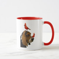 Basset Hond en vogels