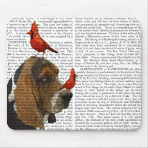 Basset Hond en vogels Muismat