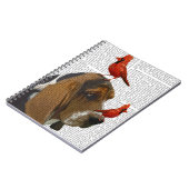 Basset Hond en vogels Notitieboek (Linkerzijde)