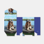 Basset Hond in zonnebril Bedankdoosjes (Uitgevouwen)