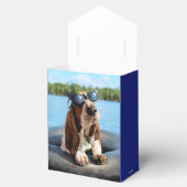 Basset Hond in zonnebril Bedankdoosjes (Geopend)