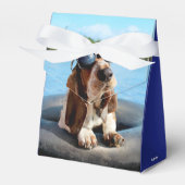 Basset Hond in zonnebril Bedankdoosjes (Voorkant Zijde)