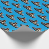 Basset Hond in zonnebril Cadeaupapier (Hoek)