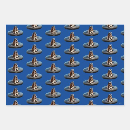 Basset Hond in zonnebril Inpakpapier Vel (Voorkant 3)