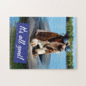 Basset Hond in zonnebril Legpuzzel (Horizontaal)