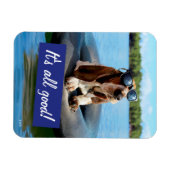 Basset Hond in zonnebril Magneet (Horizontaal)