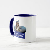 Basset Hond in zonnebril Mok (Voorkant links)