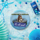 Basset Hond in zonnebril Papieren Bordje (Feest)