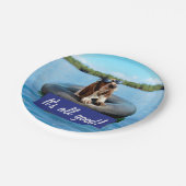 Basset Hond in zonnebril Papieren Bordje (Gekanteld)